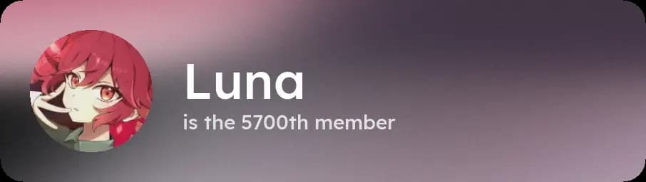 example welcome card